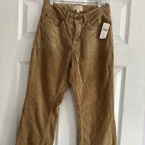 The Yaya Mid-rise Corduroy Crop Flare Jeans by Pilcro/Anthropologie